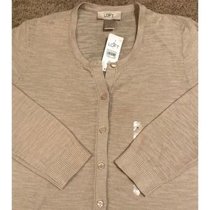 Loft 3/4 Sleeve Signature Cardigan